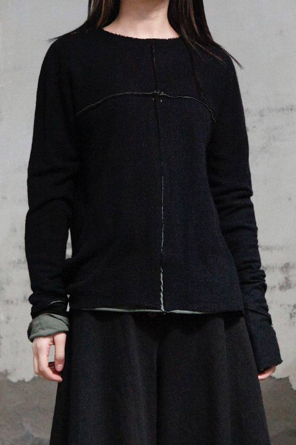 m.a+ double piece long sleeve t-shirt T211DM rwsl+jcl10 black+sage